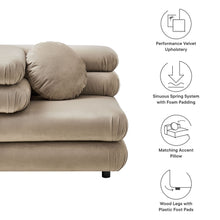 Load image into Gallery viewer, Jubilee Modular Performance Velvet Corner Chair by Modway

