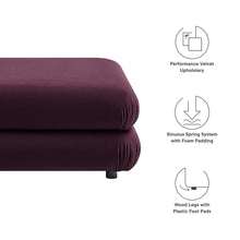 Load image into Gallery viewer, Jubilee Modular Performance Velvet Ottoman by Modway
