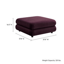 Load image into Gallery viewer, Jubilee Modular Performance Velvet Ottoman by Modway
