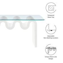 Load image into Gallery viewer, Ondine Glass Top Coffee Table by Modway
