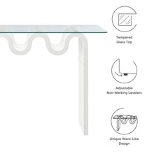 Load image into Gallery viewer, Ondine Glass Top 50&quot; Console Table by Modway
