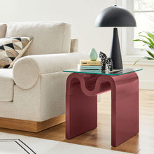 Load image into Gallery viewer, Ondine Glass Top Side Table by Modway
