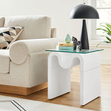 Load image into Gallery viewer, Ondine Glass Top Side Table by Modway

