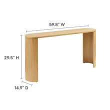 Load image into Gallery viewer, Aspect Oval Wood Entryway Console Table by Modway
