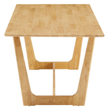 Load image into Gallery viewer, Solara 7-Piece Wood Dining Set with Fabric Upholstered Armchairs by Modway
