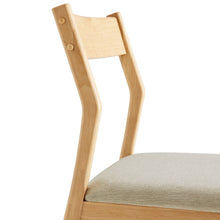 Load image into Gallery viewer, Solara Fabric Wood Dining Side Chairs Set of 2 by Modway
