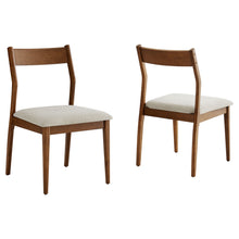 Load image into Gallery viewer, Solara Fabric Wood Dining Side Chairs Set of 2 by Modway

