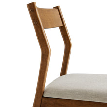 Load image into Gallery viewer, Solara Fabric Wood Dining Side Chairs Set of 2 by Modway
