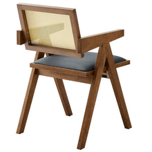 Load image into Gallery viewer, Thera Vegan Leather Cane Dining Armchairs Set of 2 by Modway
