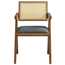 Load image into Gallery viewer, Thera Vegan Leather Cane Dining Armchairs Set of 2 by Modway
