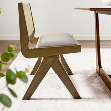 Load image into Gallery viewer, Thera Vegan Leather and Cane Dining Side Chairs Set of 2 by Modway
