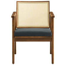 Load image into Gallery viewer, Thera Vegan Leather and Cane Accent Armchairs Set of 2 by Modway
