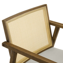Load image into Gallery viewer, Thera Vegan Leather and Cane Accent Armchairs Set of 2 by Modway
