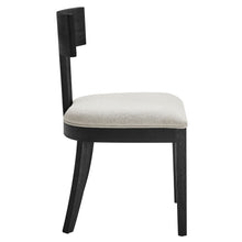 Load image into Gallery viewer, Peregrine Wood and Fabric Upholstered Dining Chairs Set of 2 by Modway
