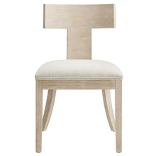 Load image into Gallery viewer, Peregrine Wood and Fabric Upholstered Dining Chairs Set of 2 by Modway
