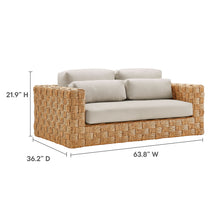 Load image into Gallery viewer, Thames Outdoor Patio Wicker Outdoor Patio Rattan Loveseat by Modway
