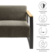 Load image into Gallery viewer, Sauve Outdoor Patio Aluminum and Fabric Armchair by Modway
