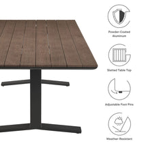 Load image into Gallery viewer, Gavelston 91&quot; Outdoor Patio Aluminum Dining Table by Modway
