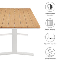 Load image into Gallery viewer, Gavelston 91&quot; Outdoor Patio Aluminum Dining Table by Modway
