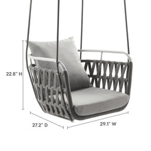 Load image into Gallery viewer, Kaliah Outdoor Patio Aluminum Swing Chair by Modway
