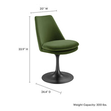 Load image into Gallery viewer, Lippa Performance Velvet Swivel Dining Chair by Modway
