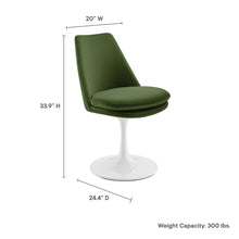 Load image into Gallery viewer, Lippa Performance Velvet Swivel Dining Chair by Modway
