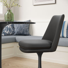 Load image into Gallery viewer, Lippa Vegan Leather Swivel Dining Chair by Modway
