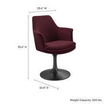 Load image into Gallery viewer, Lippa Performance Velvet Swivel Dining Armchair by Modway
