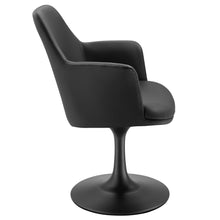 Load image into Gallery viewer, Lippa Vegan Leather Swivel Dining Armchair by Modway
