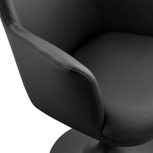 Load image into Gallery viewer, Lippa Vegan Leather Swivel Dining Armchair by Modway
