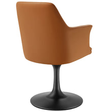 Load image into Gallery viewer, Lippa Vegan Leather Swivel Dining Armchair by Modway
