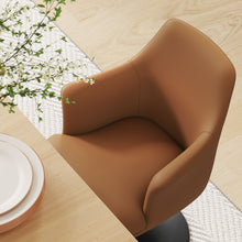 Load image into Gallery viewer, Lippa Vegan Leather Swivel Dining Armchair by Modway
