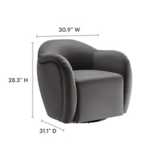 Load image into Gallery viewer, Compose Performance Velvet Swivel Armchair by Modway
