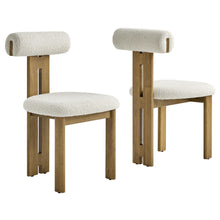 Load image into Gallery viewer, Torian Boucle Fabric Dining Chair Set of 2 by Modway
