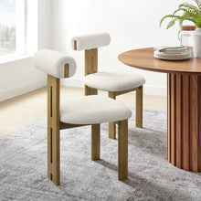 Load image into Gallery viewer, Torian Boucle Fabric Dining Chair Set of 2 by Modway
