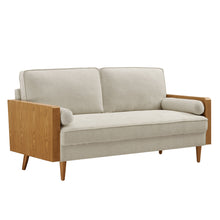 Load image into Gallery viewer, Kellan Heathered Fabric Upholstered Sofa by Modway
