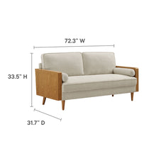 Load image into Gallery viewer, Kellan Heathered Fabric Upholstered Sofa by Modway
