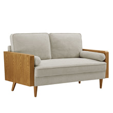 Load image into Gallery viewer, Kellan Heathered Weave Fabric Loveseat by Modway
