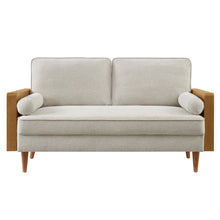 Load image into Gallery viewer, Kellan Heathered Weave Fabric Loveseat by Modway
