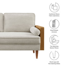 Load image into Gallery viewer, Kellan Heathered Weave Fabric Loveseat by Modway
