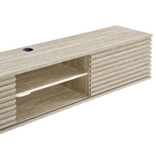 Load image into Gallery viewer, Render 70&quot; Faux Travertine Wall-Mount Media Console TV Stand by Modway
