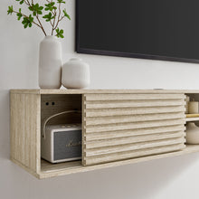 Load image into Gallery viewer, Render 70&quot; Faux Travertine Wall-Mount Media Console TV Stand by Modway
