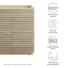 Load image into Gallery viewer, Render 30&quot; Faux Travertine Bathroom Vanity Cabinet (Sink Not Included) by Modway
