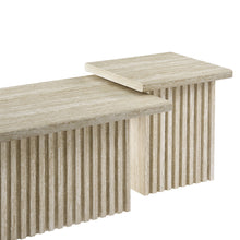 Load image into Gallery viewer, Render Nesting Faux Travertine Coffee Tables Set of 2 by Modway
