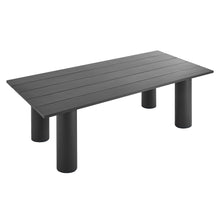 Load image into Gallery viewer, Nautica Outdoor Patio 87&quot; Rectangular Aluminum Dining Table by Modway
