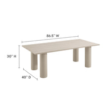 Load image into Gallery viewer, Nautica Outdoor Patio 87&quot; Rectangular Aluminum Dining Table by Modway
