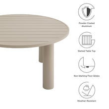 Load image into Gallery viewer, Nautica Outdoor Patio 60&quot; Round Aluminum Dining Table by Modway
