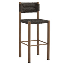 Load image into Gallery viewer, Parkland Outdoor Patio Rattan and Aluminum Bar Stools Set of 2 by Modway
