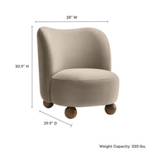 Load image into Gallery viewer, Monroe Performance Velvet Accent Chair by Modway
