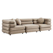 Load image into Gallery viewer, Jubilee 3-Piece Modular Performance Velvet Sectional Sofa by Modway
